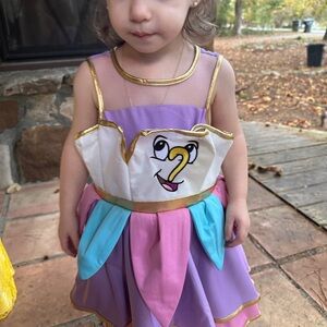 Chip Disney Halloween costume beauty and the beast Kids Colorful Teapot Costume